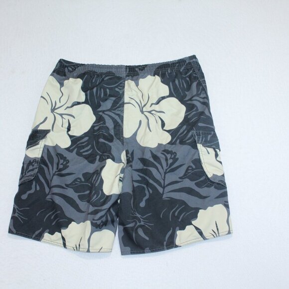 QuickSilver Men Gray Floral Board Shorts Size Large - Picture 2 of 9